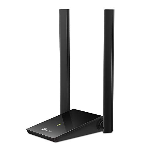 TP-Link USB WiFi Adapter ، AC1300Mbps Dual Band 5dBi High Gain Antenna 2.4GHz / 5GHz Wireless Network Adapter for Desktop PC (Archer T4U Plus) - يدعم Windows 11/10 / 8.1 / 8/7 ، Mac OS 10.9 - 10.14 TP-Link USB WiFi Adapter ، AC1300Mbps Dual Band 5dBi High Gain Antenna 2.4GHz / 5GHz Wireless Network Adapter for Desktop PC (Archer T4U Plus) - يدعم Windows 11/10 / 8.1 / 8/7 ، Mac OS 10.9 - 10.14