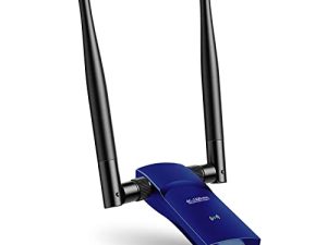 L-Link USB WiFi Adapter AC1300Mbps 3.0 اتصال سريع لمحول الشبكة اللاسلكية للكمبيوتر المكتبي مع هوائي 2.4 جيجا هرتز ، 5 جيجا هرتز عالي الكسب ثنائي النطاق 5dBi ، يدعم نظام التشغيل Windows 10/8 / 8.1 / 7 / Vista / XP / Mac OS (أزرق)