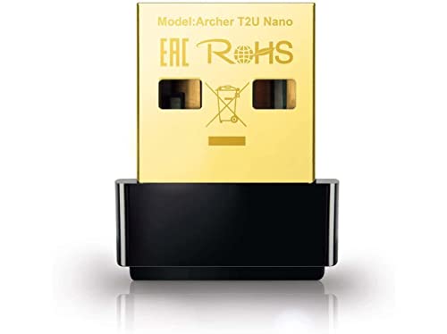 TP-Link Nano AC600 USB Wifi Adapter (Archer T2U Nano) - محول شبكة لاسلكي مزدوج النطاق 2.4G / 5G لسطح المكتب للكمبيوتر الشخصي ، حجم صغير للسفر ، يدعم Windows 11 ، 10 ، 8.1 ، 8 ، 7 ، XP / Mac OS X 10.9- 10.14 TP-Link Nano AC600 USB Wifi Adapter (Archer T2U Nano) - محول شبكة لاسلكي مزدوج النطاق 2.4G / 5G لسطح المكتب للكمبيوتر الشخصي ، حجم صغير للسفر ، يدعم Windows 11 ، 10 ، 8.1 ، 8 ، 7 ، XP / Mac OS X 10.9- 10.14