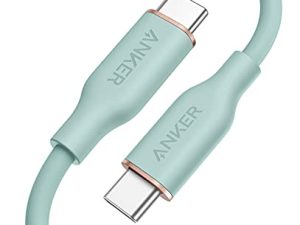 Anker USB-C to USB-C Cable، 643 Cable 100W 3ft، USB 2.0 Type C Charging Cable Fast Charge for MacBook Pro 2020، iPad Pro 2020، iPad Air 4، iPad Mini 6، Galaxy S21، Pixel، Switch (Mint Green)