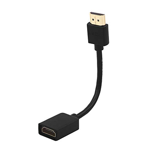 كابل تمديد HDMI من VCE ذكر إلى أنثى محول قصير HDMI يدعم 4K 3D متوافق مع Google Chrome Cast و Roku Stick و HDTV والكمبيوتر المحمول والكمبيوتر الشخصي كابل تمديد HDMI من VCE ذكر إلى أنثى محول قصير HDMI يدعم 4K 3D متوافق مع Google Chrome Cast و Roku Stick و HDTV والكمبيوتر المحمول والكمبيوتر الشخصي