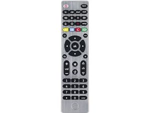 GE Universal Remote Control لأجهزة Samsung و Vizio و LG و Sony و Sharp و Roku و Apple TV و TCL و Panasonic و Smart TVs ومشغلات البث و Blu-ray و DVD و 4 أجهزة ، فضي ، 33709