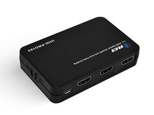 OREI 4K @ 60Hz 1 in 2 Out HDMI Duplicator Splitter - with Scaler 1x2 2 Ports with Full Ultra HD، HDCP 2.2، 4K at 60Hz 4: 4: 4 1080p & 3D يدعم EDID Control - UHD-PRO102
