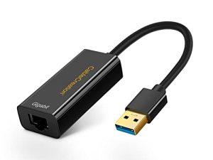 محول USB إلى إيثرنت ، CableCreation USB 3.0 إلى 10/100/1000 Gigabit Wired LAN Network Adapter متوافق مع Nintendo Switch و Windows و MacBook و macOS و Mac Pro Mini و Surface Pro والكمبيوتر المحمول والكمبيوتر الشخصي والمزيد