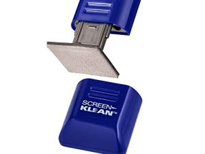 Carbon Klean ScreenKlean Tablet Screen Cleaner - تقنية ألياف الكربون الدقيقة الفعالة والمتينة محقونة باللون الأزرق