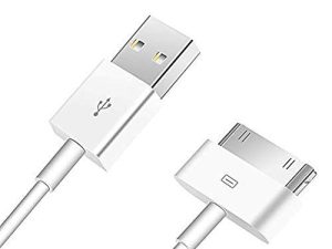 OYEFLY قطعتان من سلك كابل شحن مزامنة USB 30 دبوسًا بديل لسلك A-pple القديم i-Phone 4 / 4S 3G / 3GS ، i-Pad 1/2/3 ، i-Pod Nano / i-Pod Touch (3.2 قدم (قطعتان))