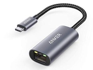 محول Anker USB C إلى Ethernet ، محول PowerExpand USB C إلى Gigabit Ethernet ، محول USB C محمول من الألومنيوم لأجهزة MacBook Pro ، MacBook Air 2018 والإصدارات اللاحقة ، iPad Pro 2018 وما بعده ، XPS