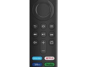 جهاز التحكم عن بعد الصوتي البديل L5B83G (الجيل الثالث) مناسب لعصا Fire TV Stick (الجيل الثاني ، الجيل الثالث ، Lite ، 4K) ، مكعب Fire TV (الجيل الأول والجيل الثاني) ، وتلفزيون Fire (الجيل الثالث ، تصميم قلادة)