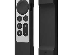 جراب elago R1 متوافق مع 2022 Apple TV 4K Siri Remote الجيل الثالث ، متوافق مع 2021 Apple TV Siri Remote الجيل الثاني - تقنية المغناطيس ، حبل مضمن ، وصول كامل إلى جميع الوظائف [أسود]