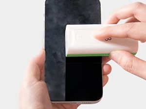 منظف رذاذ شاشة اللمس من CLICK CLEAN ، منظف الشاشة ، بخاخ منظف الشاشة الكل في واحد مع الألياف الدقيقة وحامل الهاتف لجميع الهواتف وشاشات الكمبيوتر المحمول والتابلت (أخضر)