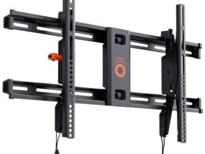 حامل التثبيت على الحائط القابل للإمالة من ECHOGEAR لأجهزة التلفزيون حتى 90 بوصة - تصميم منخفض يميل للتخلص من الوهج - يتضمن نموذج حفر ويمكن استواءه بعد التثبيت - مُدرج في قائمة UL للسلامة
