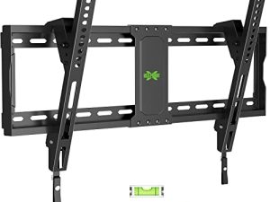 USX MOUNT TV دعامات إمالة مثبتة على الحائط لمعظم أجهزة التلفزيون ذات الشاشة المنحنية 37 "-70" ، حامل تلفزيون مثبت على الحائط مع أقصى معايير VESA 600x400 مم ، سعة الوزن 132 رطلاً ، توفير مساحة منخفضة لـ 16 بوصة ، 24 بوصة مسمار