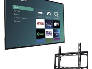 Philips 55-Inch Class 4K 2160p Smart LED TV HDR10 60Hz معدل تحديث متوافق مع Alexa & Google Assistant + حامل حائط مجاني (بدون حوامل) 55PFL4756 / F (مجدد)