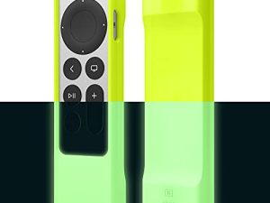 جراب elago R1 متوافق مع 2022 Apple TV 4K Siri Remote الجيل الثالث ، متوافق مع 2021 Apple TV Siri Remote الجيل الثاني - تقنية المغناطيس ، يتضمن حبل قصير ، وصول كامل إلى جميع الوظائف [نيون أصفر]