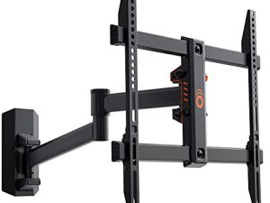 ECHOGEAR Swivel Full Motion TV Wall Mount for TV حتى 60 بوصة - تمديد سلس ، إمالة - قالب حائط لسهولة التثبيت على مسمار واحد - بعد تثبيت المستوى وإخفاء الكابلات مع إدارة الكابلات المدمجة