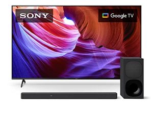تلفزيون سوني 43 بوصة 4K Ultra HD TV X85K: تلفزيون LED ذكي من Google مع Dolby Vision HDR ومعدل تحديث أصلي 120HZ KD43X85K- موديل 2022 وسوني HT-G700 3.1CH Dolby Atmos / DTS: X Soundbar