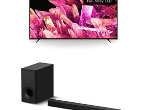 تلفزيون سوني 75 بوصة 4K Ultra HD TV X90K: تلفزيون برافيا XR Full Array LED Smart Google TV مع Dolby & Sony HT-S400 2.1ch Soundbar مع مضخم صوت لاسلكي قوي