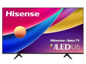 هايسنس ULED 4K Premium 55U6GR Quantum Dot QLED Series 55-Inch Class Roku 4K Smart TV with Voice Remote