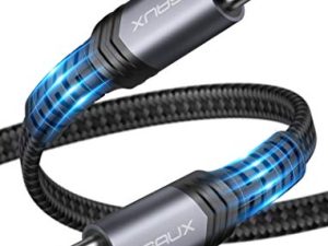 كابل مسطح من USB C إلى USB C 60 واط ، JSAUX [2-Pack 6.6ft] سلك شحن سريع من النوع C متوافق مع Samsung Galaxy S22 / S21 / S20 / Note 20/10 ، Pixel 7/6 ، MacBook Pro / Air 13 "، iPad Pro 12'9 / 11 '' iPad Mini 6 Gray