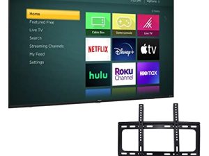 تلفزيون هايسنس الذكي بحجم 50 بوصة من سلسلة 4K UHD مع وضع ألعاب HDR DTS Studio Sound متوافق مع Alexa و Google Assistant + حامل حائط مجاني (بدون حوامل) 50R6E3 (مجدد)