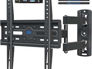 Mounting Dream UL TV Wall Mount Swivel and Milt لمعظم أجهزة التلفاز مقاس 26-55 بوصة ، تصميم مركز مثالي للتلفاز ، حامل تثبيت كامل للتلفاز مع مفصلية ، حتى 400 × 400 مم ، 60 رطلاً ، MD2377