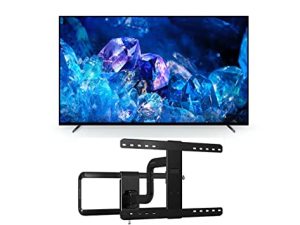 تلفزيون سوني XR65A80K 65 بوصة 4K Bravia XR OLED ذكي بدقة عالية مع حامل Sanus VLF525-B1 Full-Motion Premium Series لشاشات تلفزيون مسطحة 50 "-82" (2022)