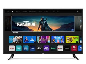 VIZIO 43-Inch V-Series 4K UHD LED HDR Smart TV مع Apple AirPlay و Chromecast المدمج ، Dolby Vision ، HDR10 + ، HDMI 2.1 ، وضع اللعب التلقائي والألعاب بزمن انتقال منخفض ، V435-J01 ، موديل 2021 (مجدد)