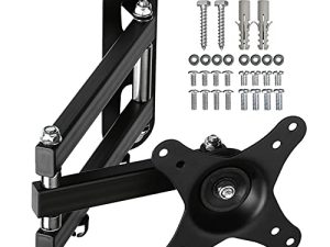 Suptek TV Wall Mount Swivel Tilt Rotation Full Motion القابل للتعديل المفصلية لمعظم 15-32 بوصة LED ، شاشة LCD مثبتة على الحائط VESA 75،100 (MA2720)