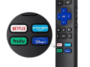 LOUTOC Universal TV Remote لجميع أجهزة Roku TV ، بديل لـ TCL Roku / Hisense Roku / لتلفزيون Sharp Roku ، جهاز التحكم عن بعد في التلفزيون مع Netflix Disney + / Hulu / Prime Video