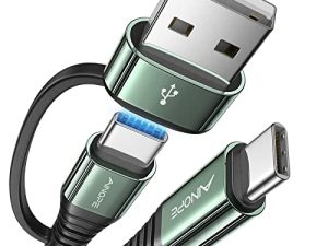 AINOPE USB C إلى USB C كابل 60W 10FT Type C شاحن سريع الشحن كابل شاحن iPad Pro متين من النايلون المضفر من النوع C إلى النوع C لجهاز iPad Pro / AIR / Mini 6 MacBook Galaxy S22 21 S10 Note