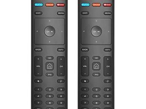 (عبوة من قطعتين) بديل عالمي لجهاز التحكم عن بعد Vizio Smart TV Remote ، XRT136 متوافق مع جميع تلفزيونات Vizio الذكية (D-Series E-Series M-Series P-Series V-Series)