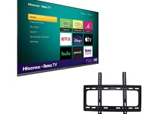 تلفزيون هايسنس 43H4030F3 ذكي بدقة Full HD مقاس 43 بوصة مزود بحامل على الحائط (بدون حوامل أرجل للتلفاز) موديل 2020 (متجدد)