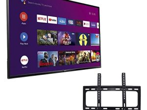 PHILIPS 50-Inch 4K LED 2160P Smart UHDTV 60Hz معدل التحديث HDR10 Chromecast ومساعد Google المدمج + حامل الحائط المجاني (بدون حوامل) 50PFL5604 / F7 (مجدد)
