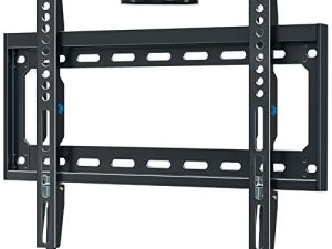Mounting Dream TV Mount ثابت لمعظم 26-55 بوصة LED ، LCD وتليفزيون البلازما ، حامل تلفزيون على الحائط للتلفزيون يصل إلى VESA 400x400mm و 100 LBS سعة تحميل ، وضع جانبي منخفض وحامل مسطح موفر للمساحة MD2361-K