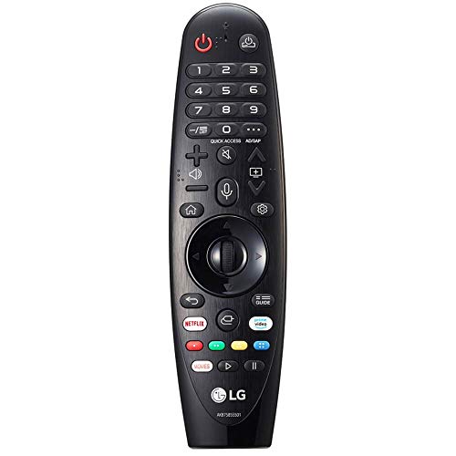 جهاز التحكم عن بعد ماجيك من إل جي ، متوافق مع العديد من طرز LG و Netflix و Prime Video Hot Keys و Google / Alexa جهاز التحكم عن بعد ماجيك من إل جي ، متوافق مع العديد من طرز LG و Netflix و Prime Video Hot Keys و Google / Alexa