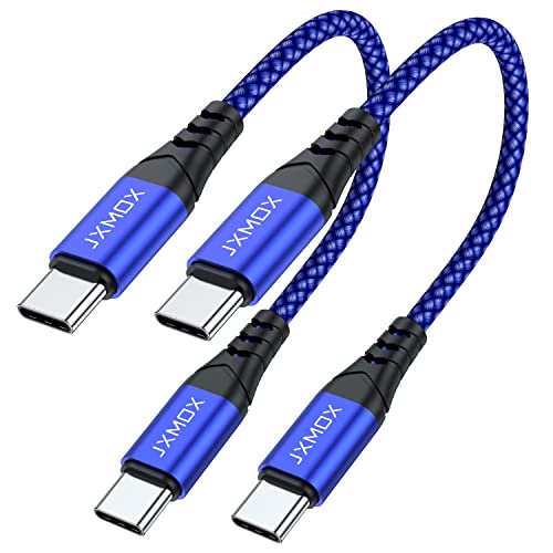 كابل USB C قصير إلى USB C 60 وات ، (عبوتان 1 قدم) شاحن سلك شحن سريع JXMOX من النوع C متوافق مع Samsung Galaxy S21 S21 + S20 Ultra Plus S20 + Note 20 10 ، Google Pixel 2/3/4 XL ، iPad pro 2018 (أزرق) كابل USB C قصير إلى USB C 60 وات ، (عبوتان 1 قدم) شاحن سلك شحن سريع JXMOX من النوع C متوافق مع Samsung Galaxy S21 S21 + S20 Ultra Plus S20 + Note 20 10 ، Google Pixel 2/3/4 XL ، iPad pro 2018 (أزرق)