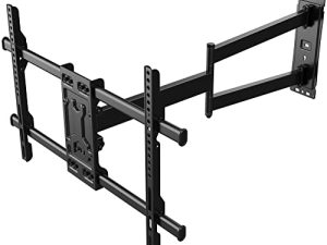 FORGING MOUNT Corner TV Wall Mount Long Arm Mount Bracket for 32 "-75" TV-Easy to Installation Single Stud Design- 33 "of Smooth Extension Plus Swivel، Tilt، Max VESA 600X400mm، Hold 100 lbs