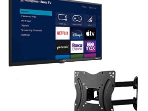 Westinghouse 24-Inch 720p LED HD Smart TV 60Hz معدل التحديث متوافق مع Alexa & Google Assistant + حامل حائط مجاني (بدون حوامل) WR24HX2210 (مجدد)