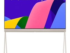 LG 55-Inch Class OLED Objet Collection Posé Series تلفزيون ذكي 55LX1QPUA.AUS ، 2022 - تلفزيون 4K مدعوم بالذكاء الاصطناعي ، Alexa مدمج