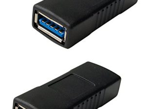 محول موصل USB 3.0 أنثى إلى أنثى (عبوتان)