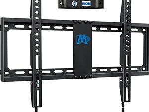 تركيب Dream TV Mount ثابت لمعظم أجهزة التلفاز ذات الشاشات المسطحة مقاس 42-70 بوصة ، حامل التثبيت على الحائط للتلفزيون المدرج في UL حتى 600 × 400 مم و 132 رطلاً - يناسب الأزرار مقاس 16 بوصة / 18 بوصة / 24 بوصة - منخفض الحجم وموفر للمساحة MD2163-K