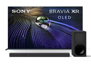 تلفزيون سوني A90J 65 بوصة: تلفزيون جوجل الذكي BRAVIA XR OLED 4K Ultra HD HT-G700: 3.1CH Dolby Atmos / DTS: X Soundbar مع تقنية البلوتوث