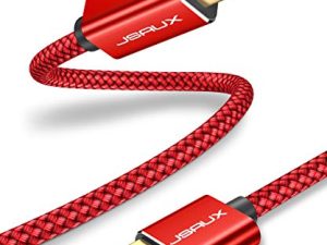 كابل الطابعة ، JSAUX 6.6ft USB 2.0 Type A Male to B Male Printer Scanner Cord عالي السرعة متوافق مع HP و Canon و Dell و Epson و Lexmark و Xerox و Samsung والمزيد (أحمر)