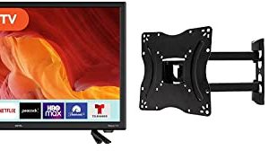 ONN 24-Inch Class HD (720P) LED Smart TV متوافق مع Netflix و Disney + و YouTube و Google Assistant + مرفق على الحائط (بدون حوامل) 100012590 (متجدد)