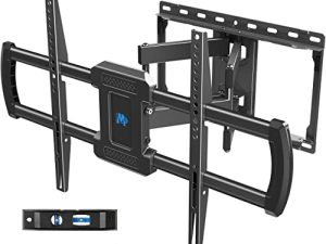 دعامة تثبيت Dream TV Mounting لمعظم أجهزة التلفاز ذات الشاشات المسطحة مقاس 42-75 بوصة ، حوامل جدارية كاملة الحركة مع أذرع مزدوجة مفصلية ، Max VESA 600x400mm ، تحميل 100 LBS ، يناسب الأزرار الخشبية مقاس 16 بوصة ، MD2296