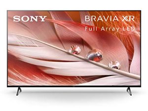 تلفزيون سوني X90J بحجم 50 بوصة: تلفزيون جوجل الذكي BRAVIA XR Full Array LED 4K Ultra HD مع Dolby Vision HDR وتوافق Alexa XR50X90J- 2021 ، أسود