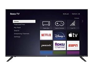 تلفزيون JVC الذكي 55 بوصة 4K UHD LED Roku مع HDR10 ، تطبيق التحكم الصوتي ، البث ، بث الشاشة ، وأكثر من 300 قناة تدفق مجانية (LT55MAW5)