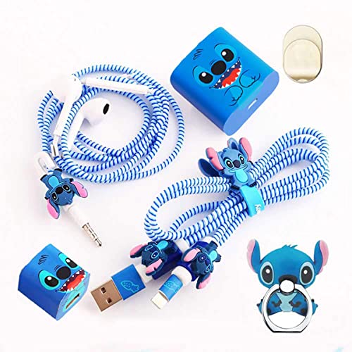 ZOSTLAND DIY Protectors Phone Ring Blue ET Cable 5W 18W USB Charger Data Line Earphone Wire Saver Protector متوافق مع iPhone 5S 6 6S 7 8 Plus X 11 12 13 14 Max IPad (أنماط أساسية ، غرزة) ZOSTLAND DIY Protectors Phone Ring Blue ET Cable 5W 18W USB Charger Data Line Earphone Wire Saver Protector متوافق مع iPhone 5S 6 6S 7 8 Plus X 11 12 13 14 Max IPad (أنماط أساسية ، غرزة)