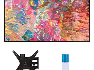 تلفزيون سامسونج QN65Q80BAFXZA 65 بوصة 4K Ultra HD ذكي مع حامل Walts TV متوسط الحركة الكاملة 32-65 Mount and Walts HDTV Screen Cleaner Kit (2022)