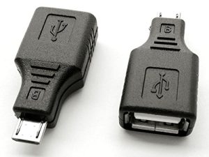 USB 2.0 Micro USB Male to USB Female OTG Adapter (2 Pack)